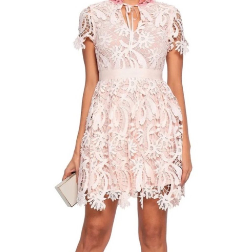 Maje Pink Lace Dress